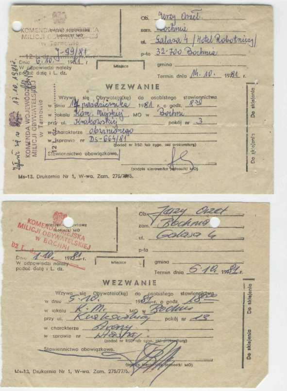 Wezwanie ws. Kurierka BB