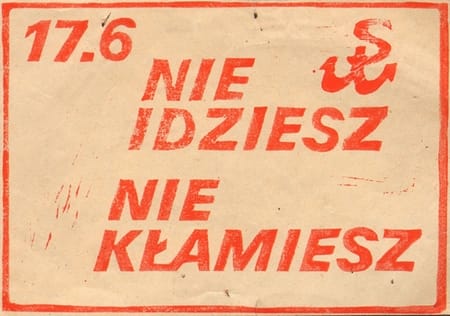 Ulotki wzywające do bojkotu wyborów, 1984 r.